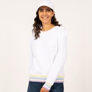 NEW nwot SAINT JAMES Perla sweatshirt multi stripes 12